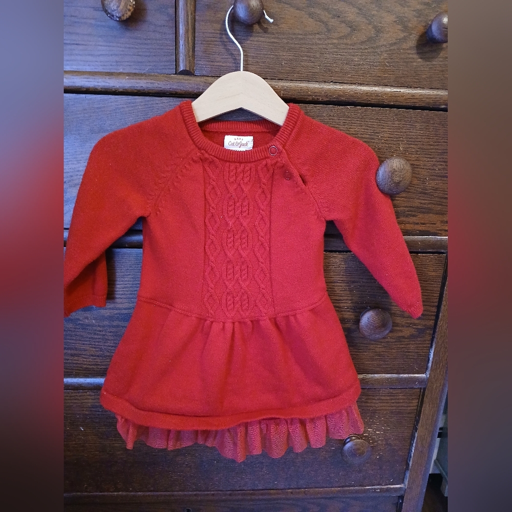 Baby Red Sweater Dress